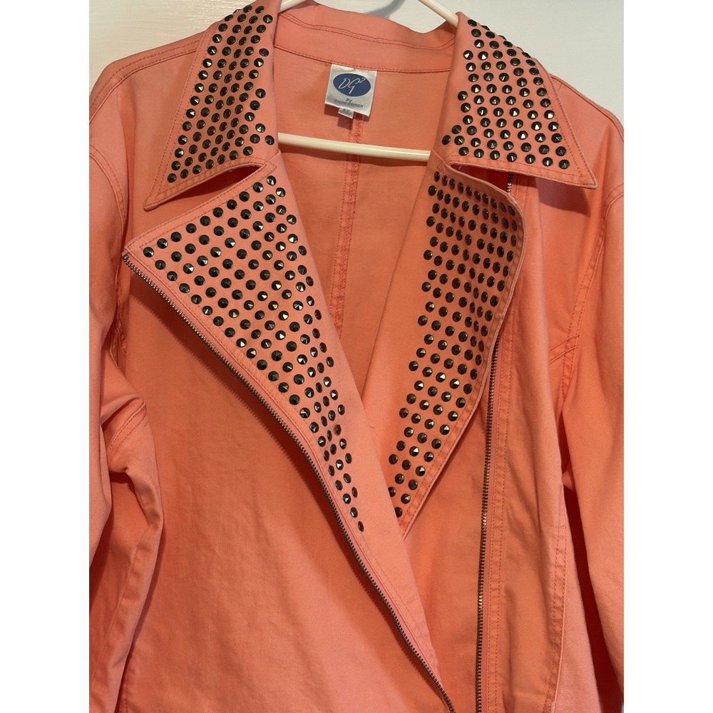NWT ~Diane Gilman Coral Jacket Size 3X; PLUS SIZE Women's Clothes, Jacket 3X